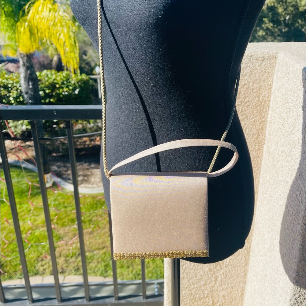 Carlo Fellini satin evening bag